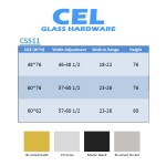 CSS11, SINGLE SLIDING, SOFT CLOSE FOR OPEN & CLOSE, SLIDING SHOWER DOOR